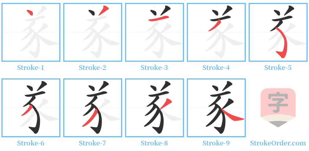 㒸 Stroke Order Diagrams