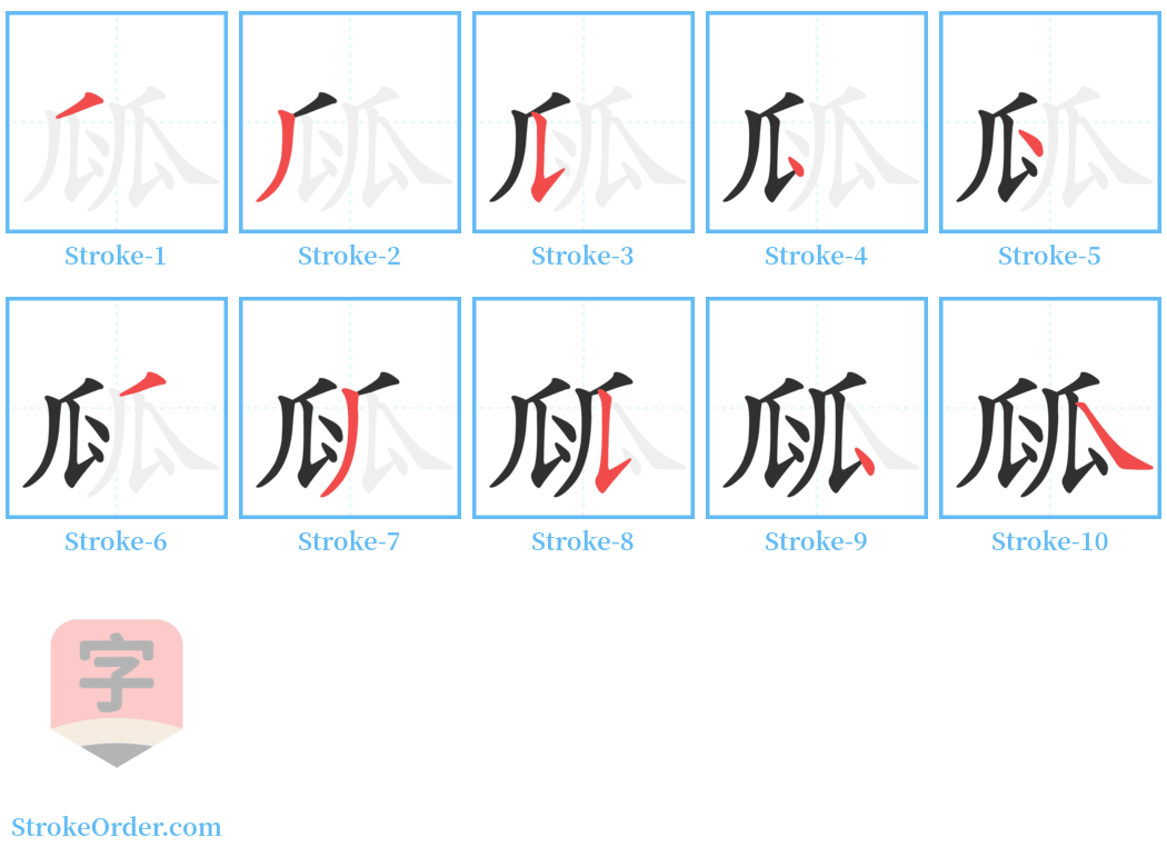 㼌 Stroke Order Diagrams