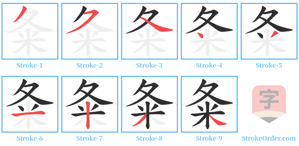 夈 Stroke Order Diagrams