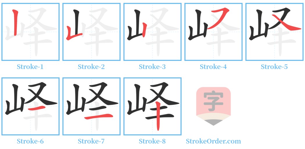 峄 Stroke Order Diagrams