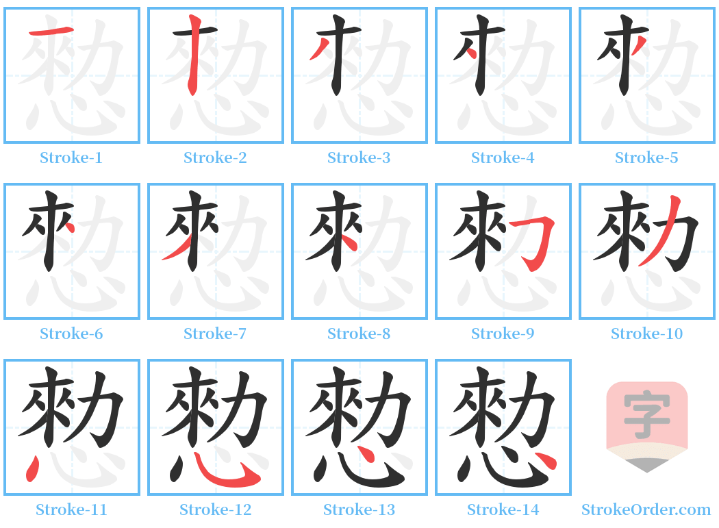 愸 Stroke Order Diagrams