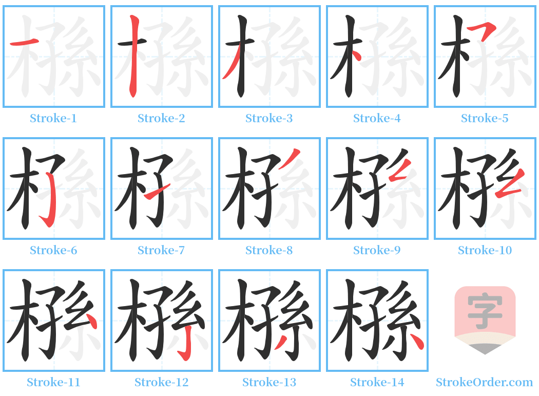 槂 Stroke Order Diagrams