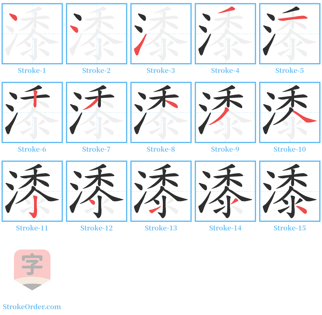 潻 Stroke Order Diagrams