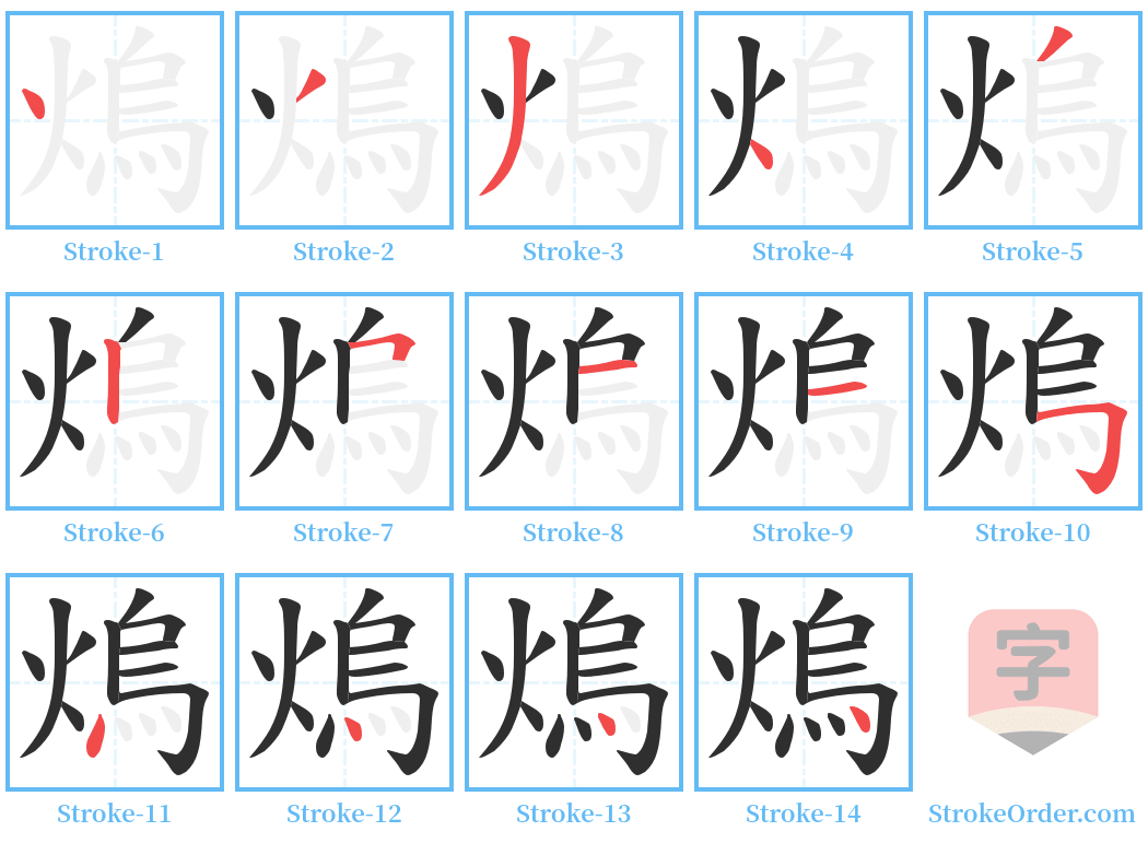 熓 Stroke Order Diagrams