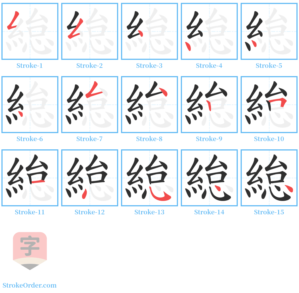 緿 Stroke Order Diagrams