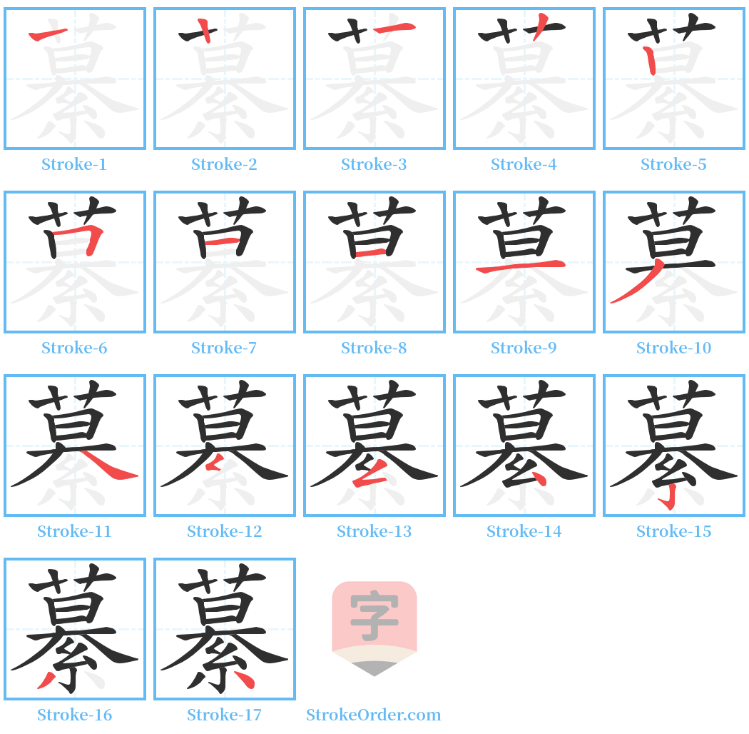 繤 Stroke Order Diagrams