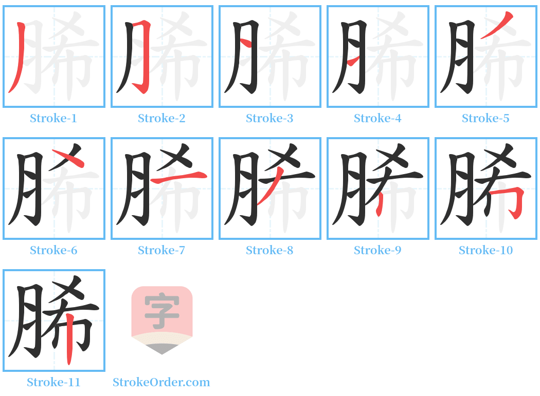 脪 Stroke Order Diagrams