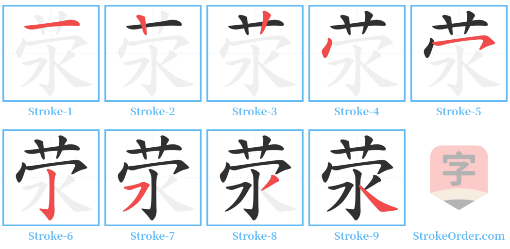 荥 Stroke Order Diagrams