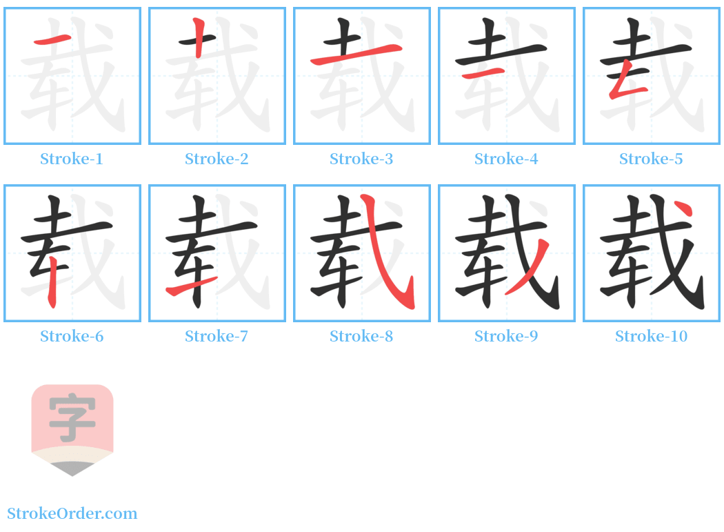 载 Stroke Order Diagrams