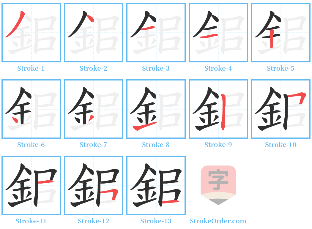 鈻 Stroke Order Diagrams