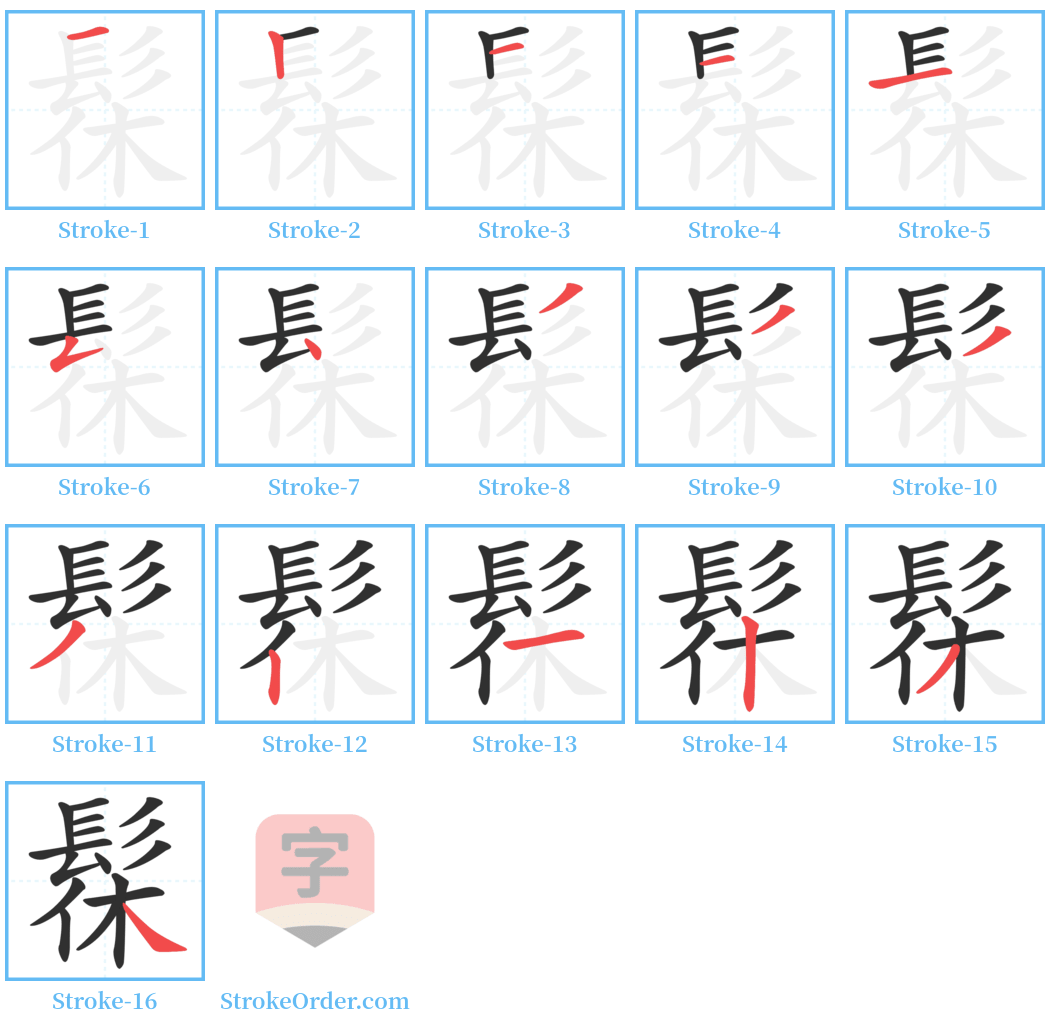 髹 Stroke Order Diagrams